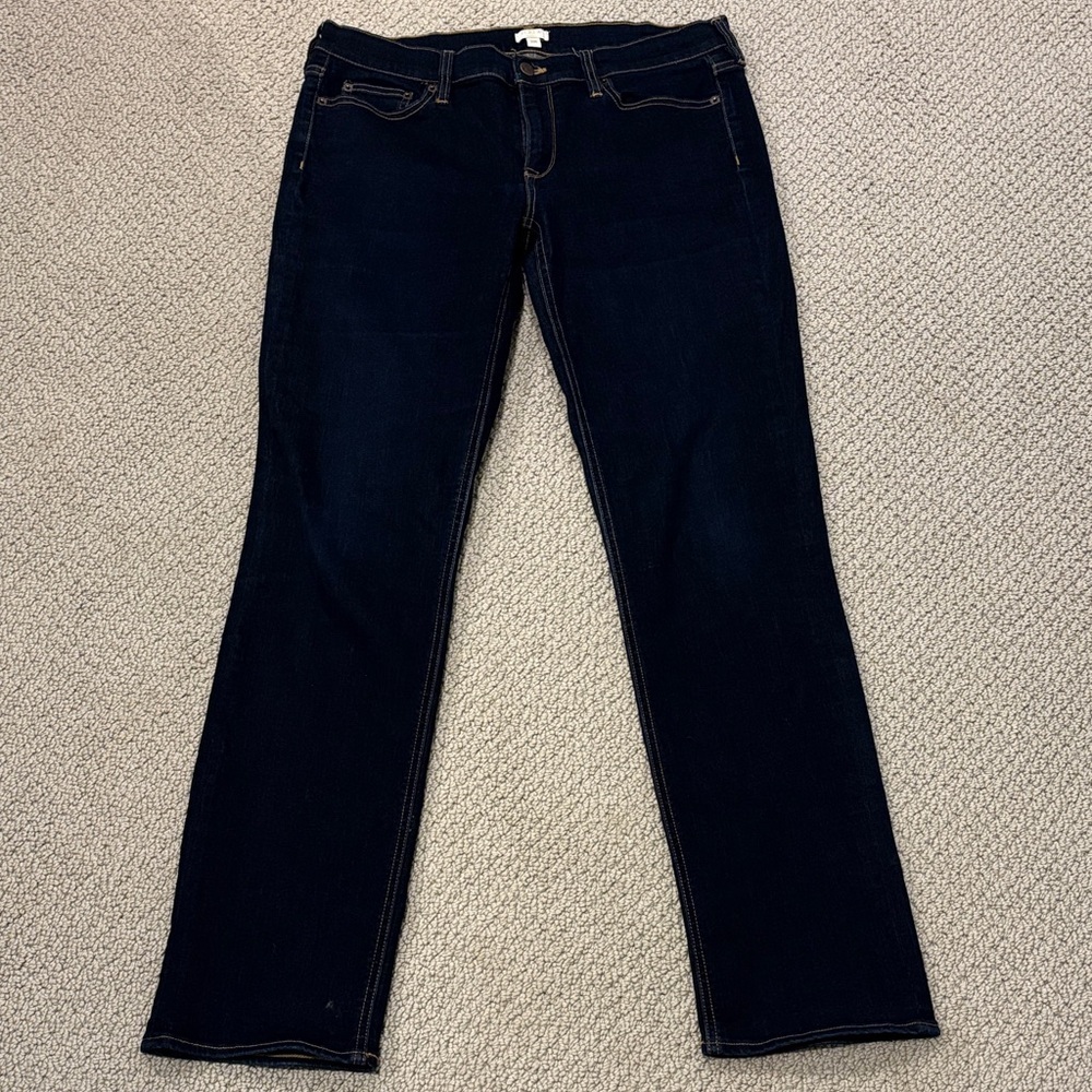 J.Crew Women’s Straight Leg, Mid Rise Jeans 31R